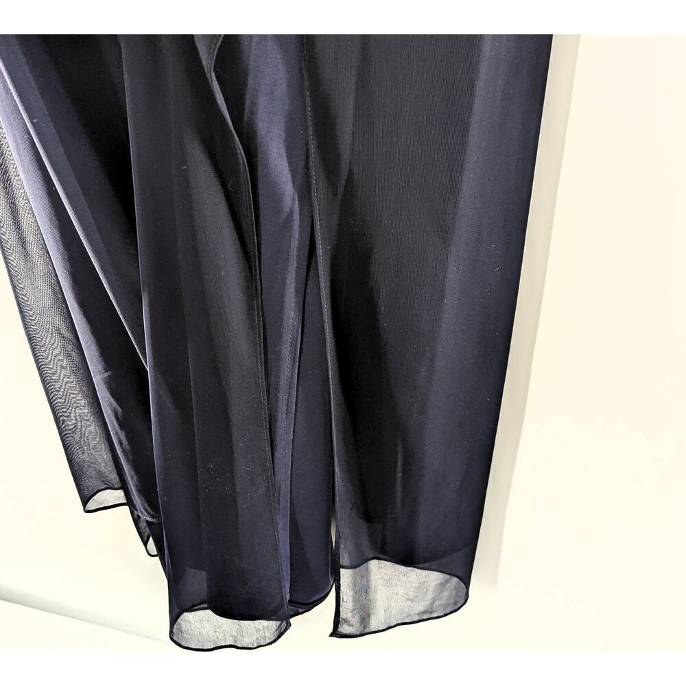 ALEX Evenings Navy Blue Dress Formal Gown Long Maxi Plus NEW - Picture 7 of 14
